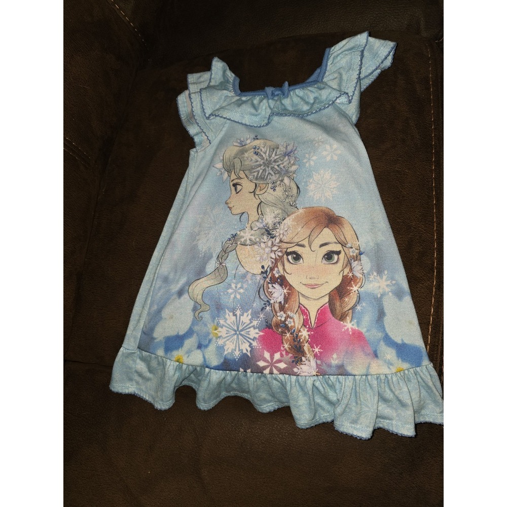 Disney collection frozen elsa anna‎ nightgown pajamas size 2
